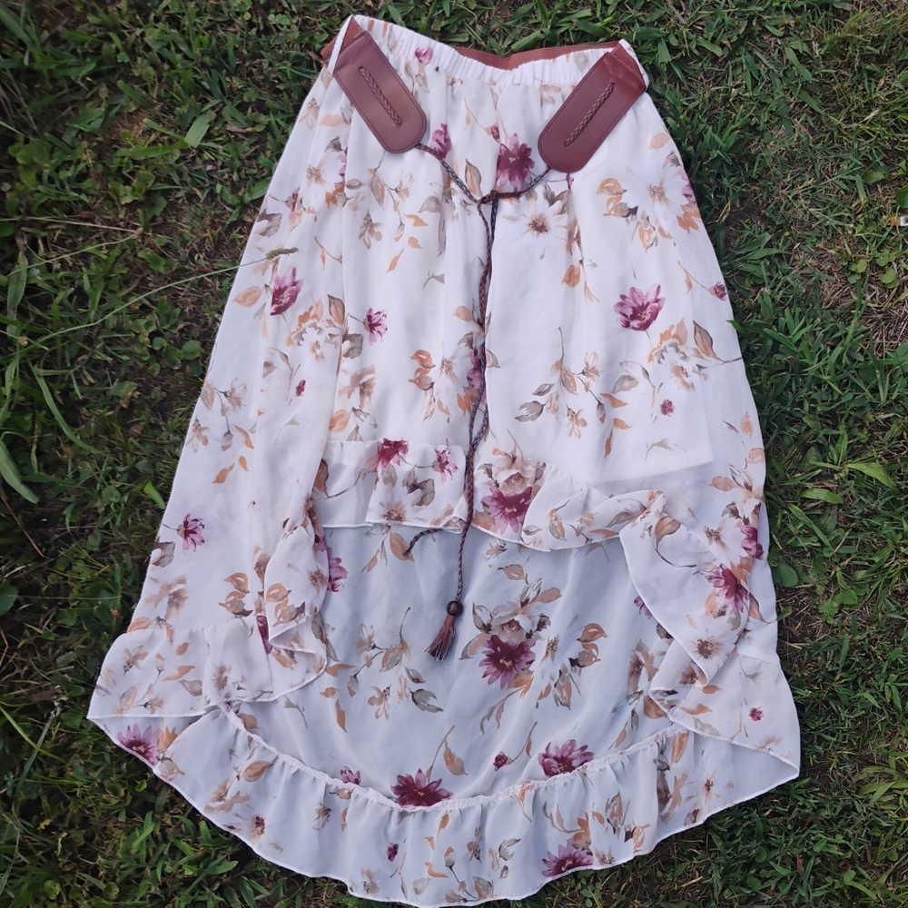 Rue 21 High-Low Floral Skirt